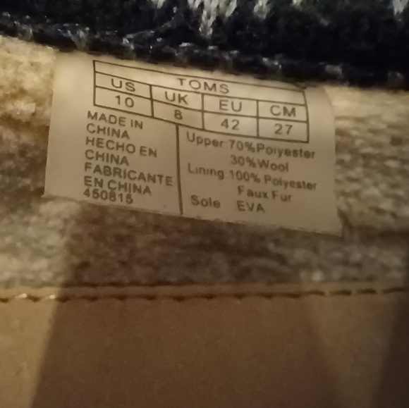 Toms - Aztec print Alpargata - W10US 42EU - Picture 5 of 6